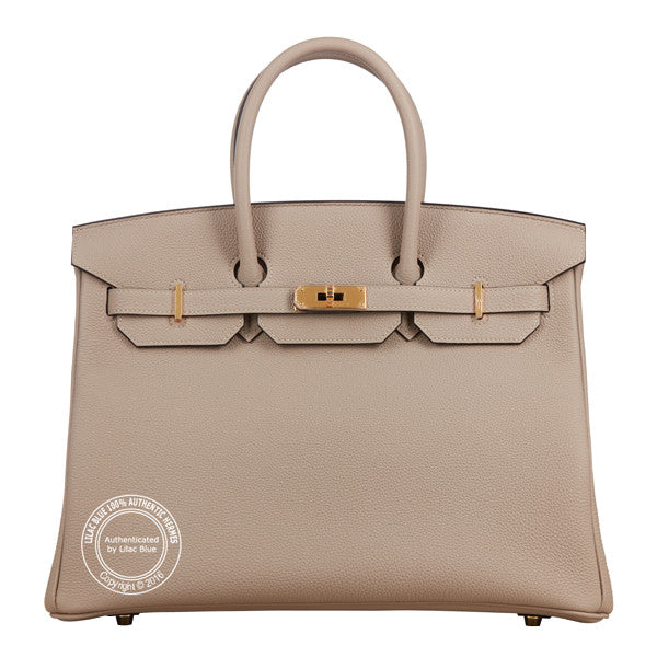Hermes Birkin 35cm Gris Tourterelle Togo GHW