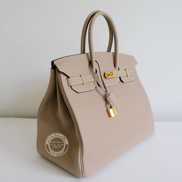 Hermes Birkin 35cm Gris Tourterelle Togo GHW