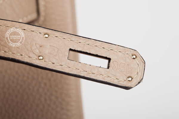 Hermès Birkin 35cm Gris Tourterelle Togo PHW