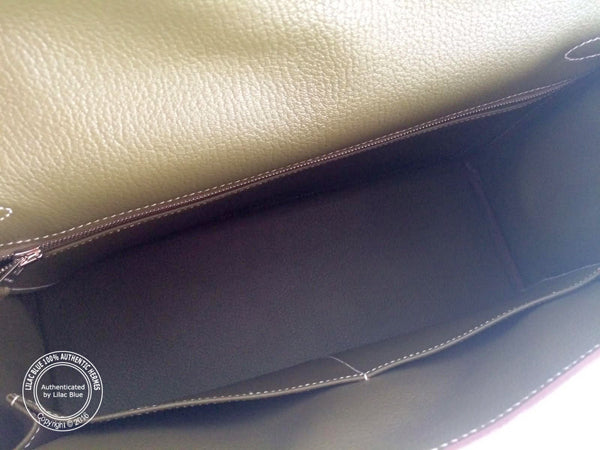 Hermès Kelly 35cm Kiwi/Lichen Candy Epsom PHW - As New