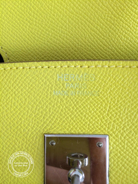 Hermes Birkin 35cm Lime Candy Epsom PHW - Preloved