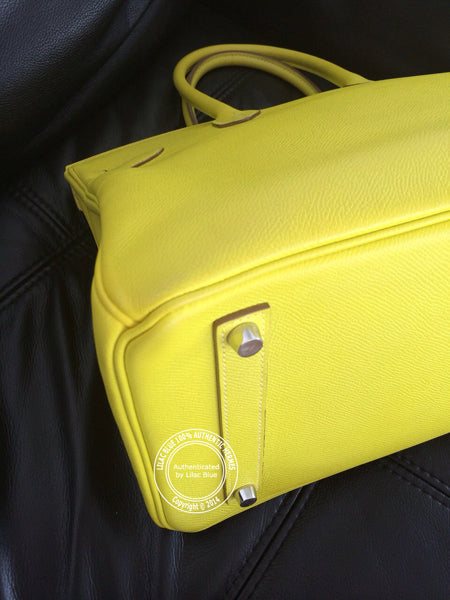 Hermes Birkin 35cm Lime Candy Epsom PHW - Preloved