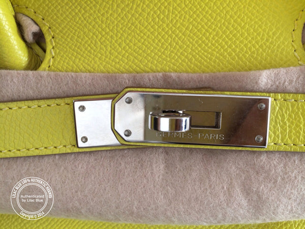 Hermes Birkin 35cm Lime Candy Epsom PHW - Preloved