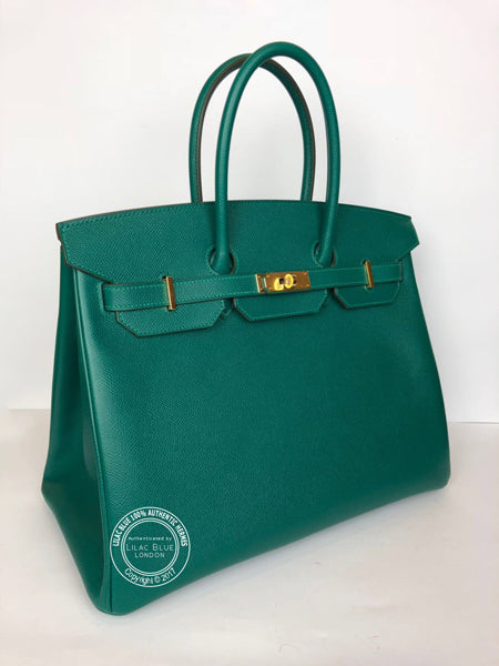 Hermès Birkin 35cm Malachite Epsom GHW