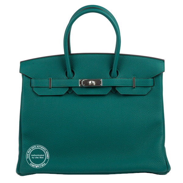 Hermès Birkin 35cm Malachite Togo PHW