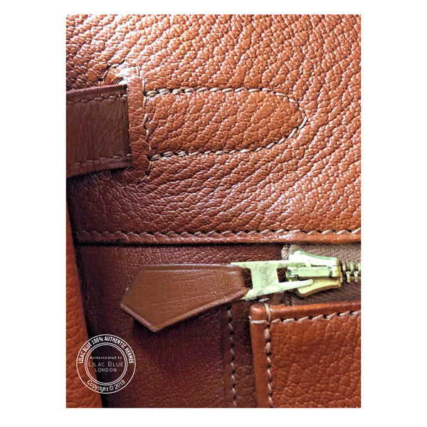 Hermès Birkin 35cm Vibrato Noisette GHW - Preloved