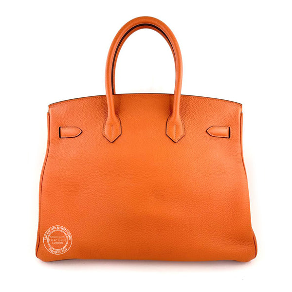 Hermès Birkin 35cm Orange Togo GHW - Preloved