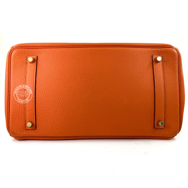 Hermès Birkin 35cm Orange Togo GHW - Preloved
