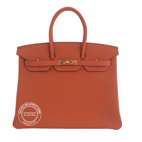 Hermès Birkin 35cm Orange Togo GHW