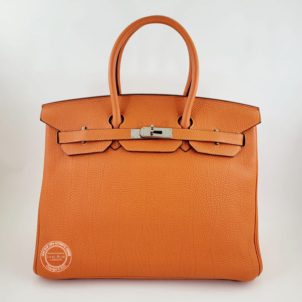 Hermès Birkin 35cm Orange Togo PHW - Preloved