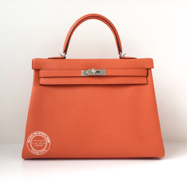Hermès Kelly 35cm Orange Togo PHW