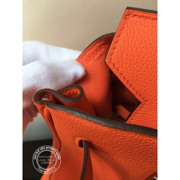 Hermès Birkin 35cm Orange Poppy Togo PHW