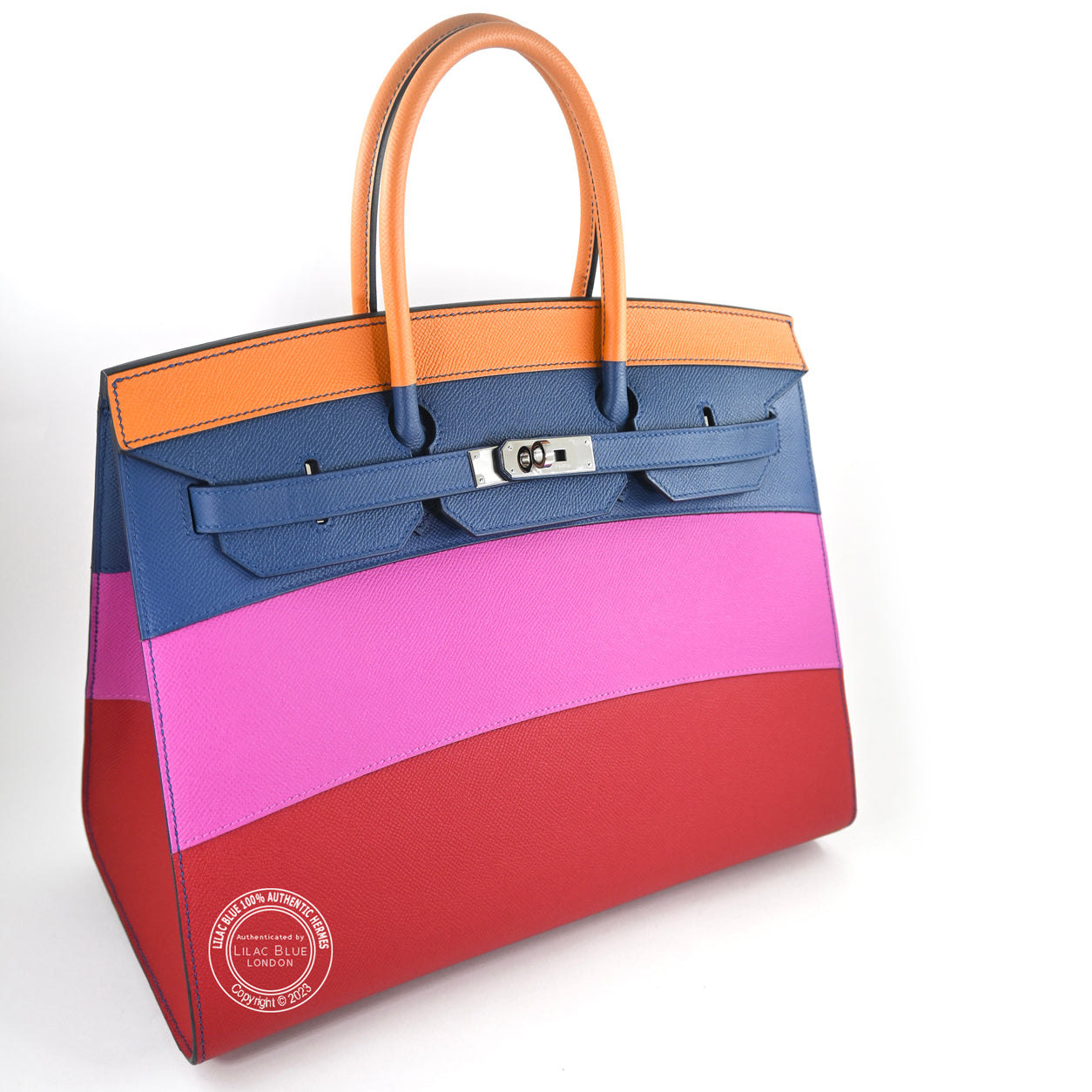 Hermès Birkin 35cm Rainbow Sunset Sellier Epsom PHW