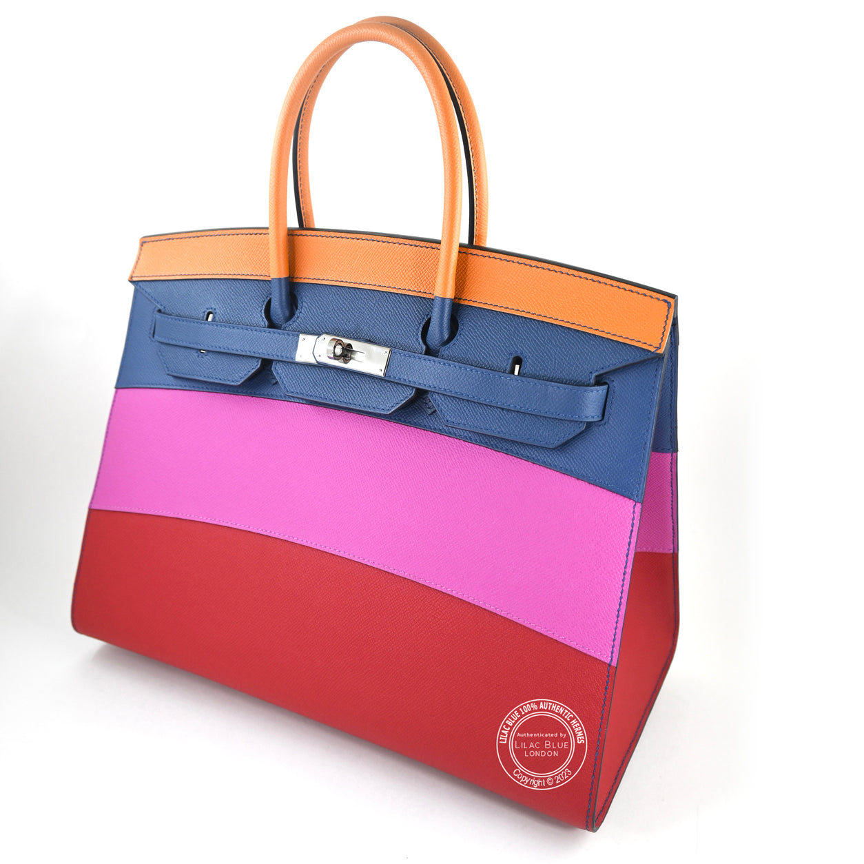 Hermès Birkin 35cm Rainbow Sunset Sellier Epsom PHW