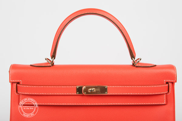 Hermès Kelly 35cm Rose Jaipur Candy Epsom Permabrass