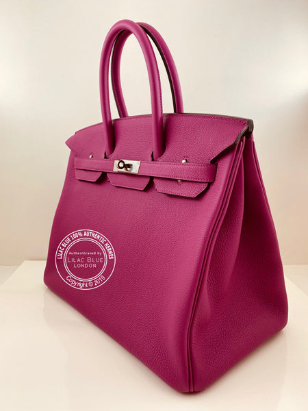 Hermès Birkin 35cm Rose Pourpre Togo PHW