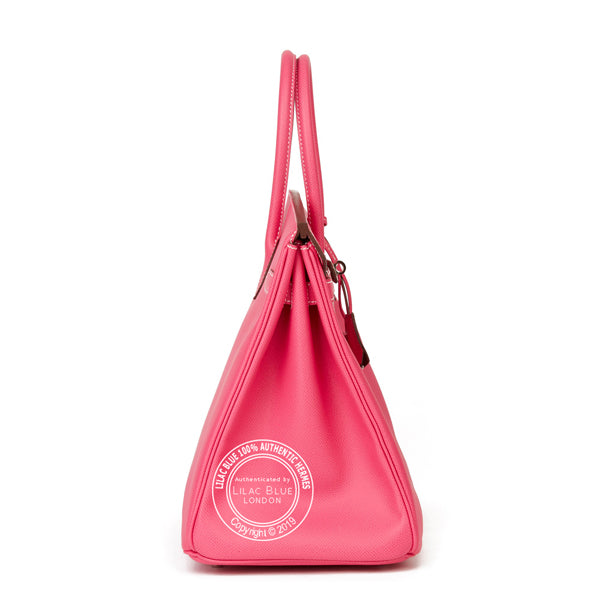 Hermès Birkin 35cm Rose Tyrien/Rubis Candy Epsom PHW - Preloved