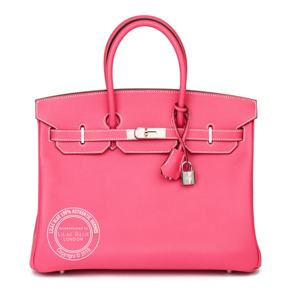 Hermès Birkin 35cm Rose Tyrien/Rubis Candy Epsom PHW - Preloved