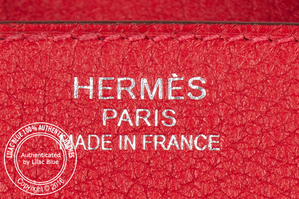 Hermès Birkin 35cm Rouge Casaque Clemence PHW
