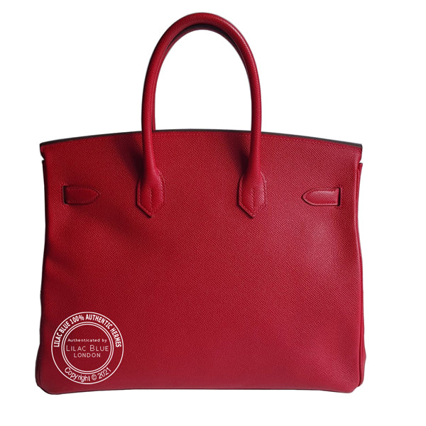 Hermès Birkin 35cm Rouge Casaque Epsom GHW - Preloved