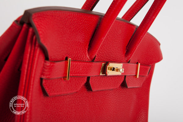 Hermès Birkin 35cm Rouge Casaque Clemence GHW