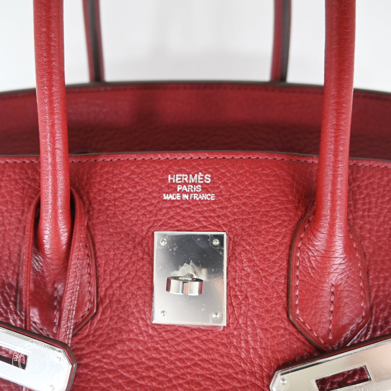 Hermes Birkin 35cm Rouge Garance Clemence  PHW - Preloved