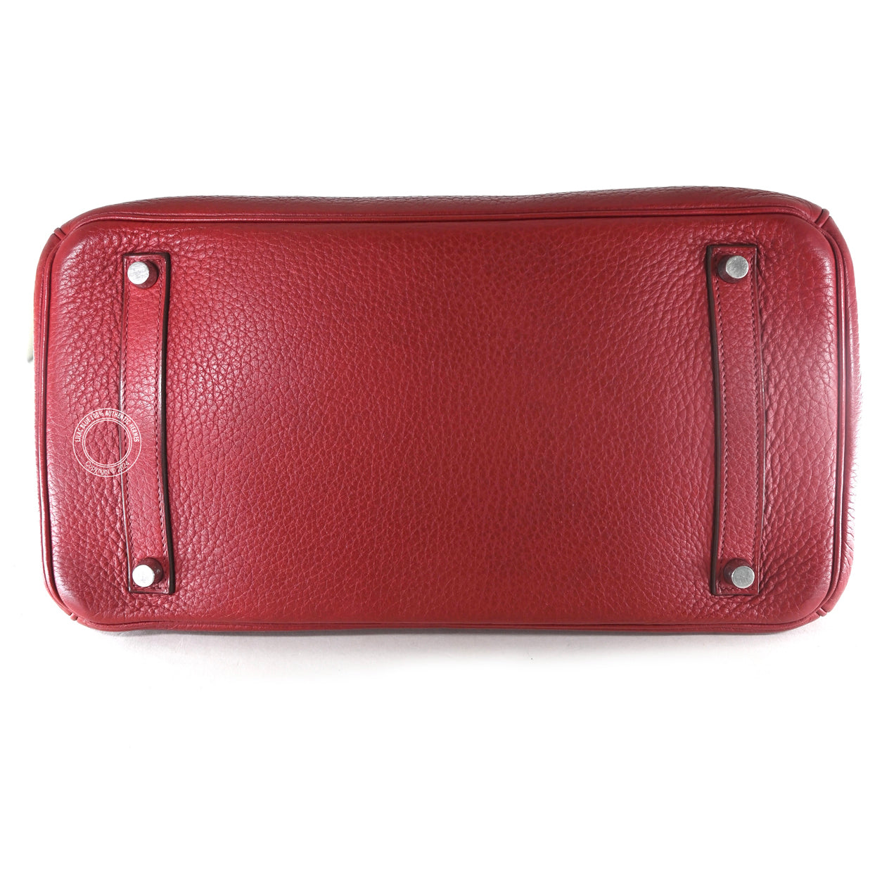 Hermes Birkin 35cm Rouge Garance Clemence  PHW - Preloved