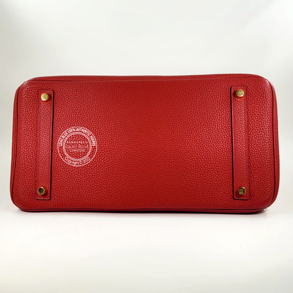Hermès Birkin 35cm Rouge Garance Togo GHW - Preloved
