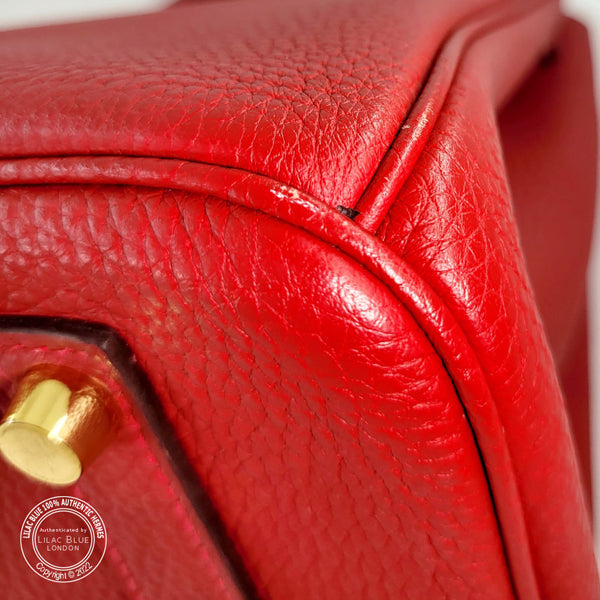 Hermès Birkin 35cm Rouge Garance Togo GHW - Preloved