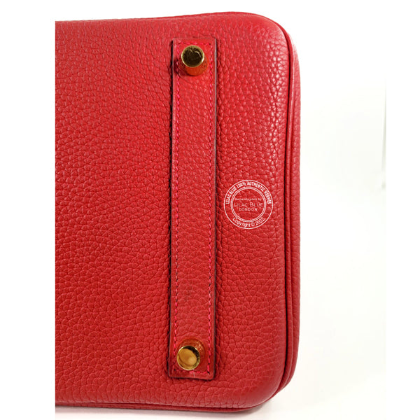 Hermès Birkin 35cm Rouge Garance Togo GHW - Preloved