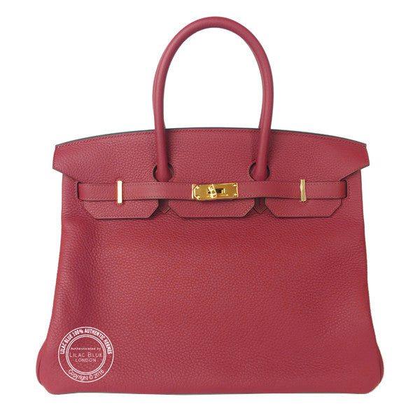 Hermès Birkin 35cm Rouge Grenat Clemence GHW
