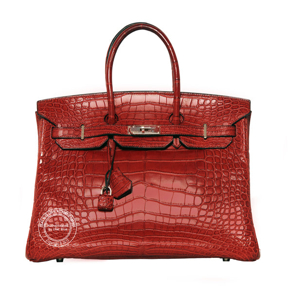 Hermès Birkin 35cm Rouge H Matte Alligator PHW Preloved