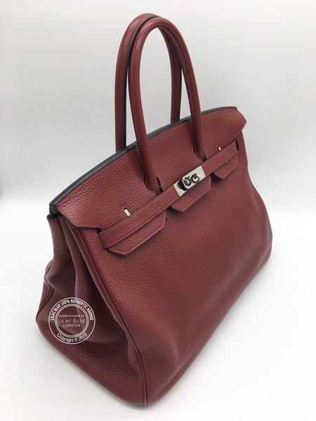 Hermès Birkin 35cm Rouge H Clemence PHW - Preloved