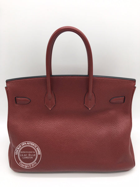 Hermès Birkin 35cm Rouge H Clemence PHW - Preloved