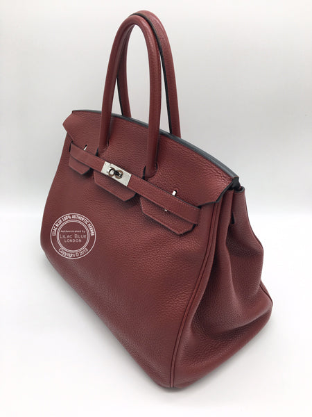 Hermès Birkin 35cm Rouge H Clemence PHW - Preloved