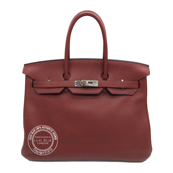 Hermès Birkin 35cm Rouge H Clemence PHW - Preloved