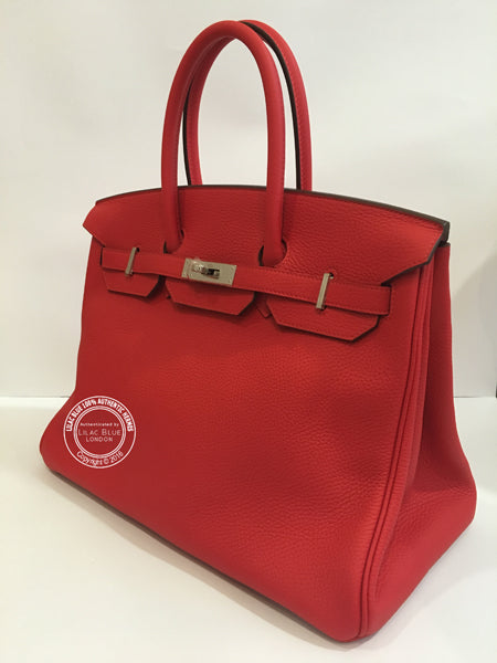Hermès Birkin 35cm Rouge Tomate Clemence PHW