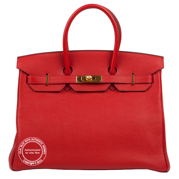 Hermès Birkin 35cm Rouge Vermillion Togo GHW
