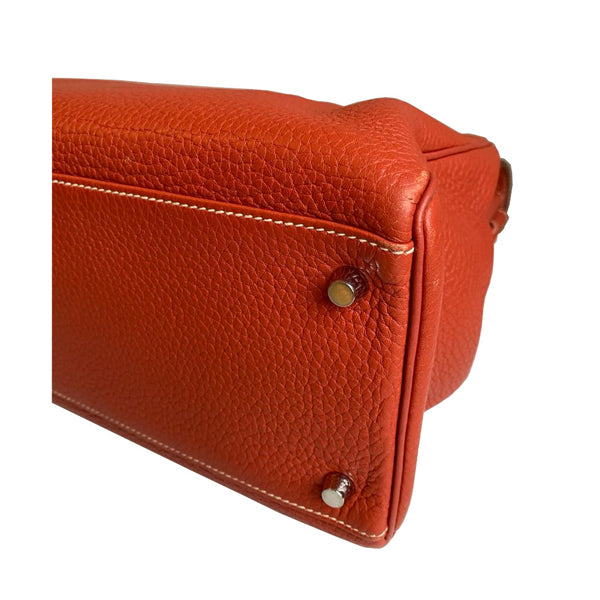 Hermès Kelly 35cm Sanguine Clemence PHW - Preloved