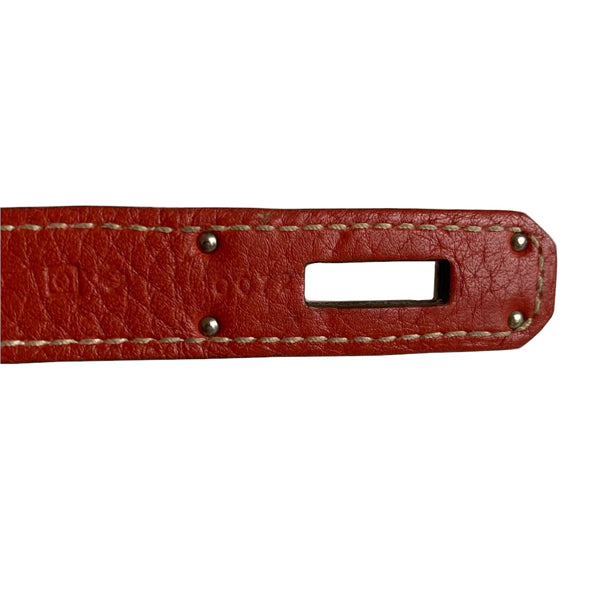 Hermès Kelly 35cm Sanguine Clemence PHW - Preloved