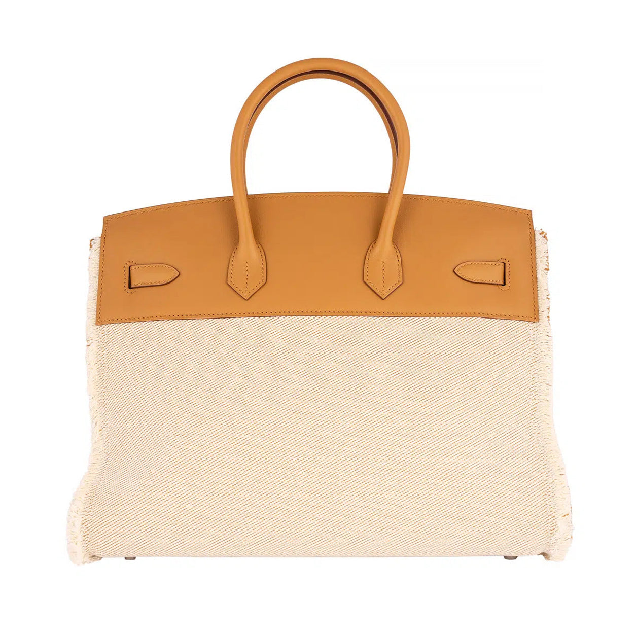 Hermès Birkin 35cm Sesame Fray Fray Swift & Toile PHW