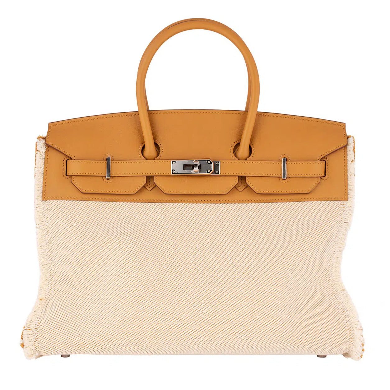 Hermes Birkin 35cm Sesame Fray Fray Swift & Toile PHW
