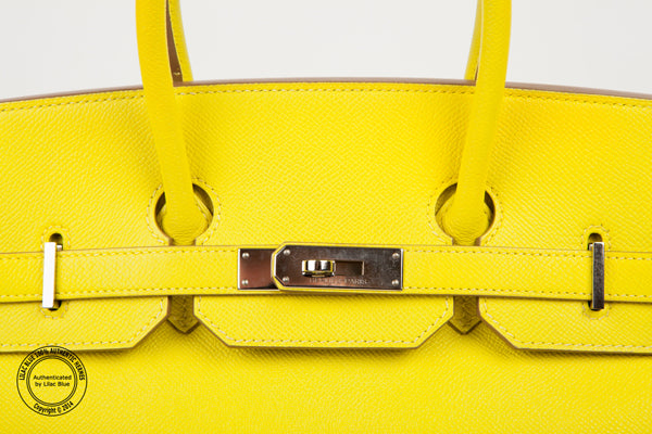 Hermes Birkin 35cm Lime Candy Epsom PHW - Preloved