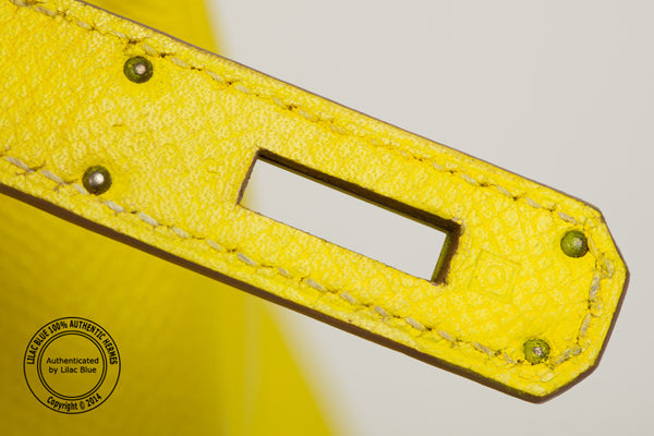 Hermes Birkin 35cm Lime Candy Epsom PHW - Preloved