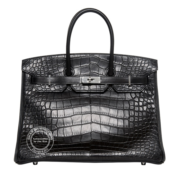 Hermès Birkin 35cm Black Tri Skin PHW