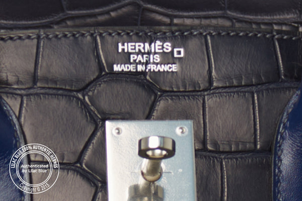 Hermès Birkin 35cm Indigo Tri Skin PHW