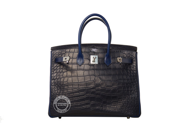 Hermès Birkin 35cm Indigo Tri Skin PHW