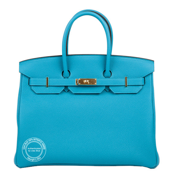 Hermès Birkin 35cm Turquoise Togo GHW