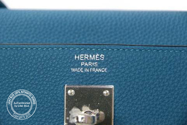 Hermès Kelly 35cm Turquoise Togo PHW