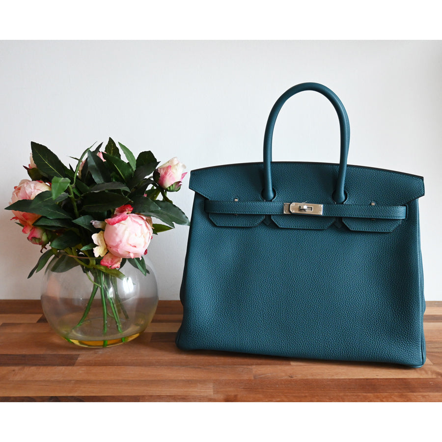 Hermès Birkin 35cm Vert Bosphore Togo PHW